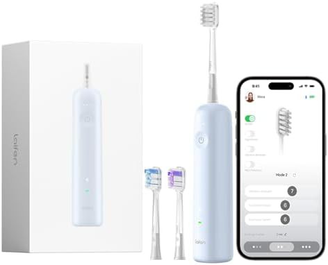 Blue rechargeable waterproof sonic toothbrush