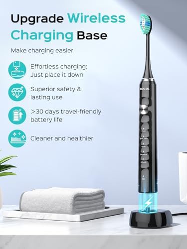 Black sonic whitening toothbrush for adults — photo 4