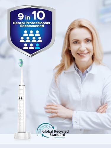 White sonic whitening toothbrush for adults — photo 3