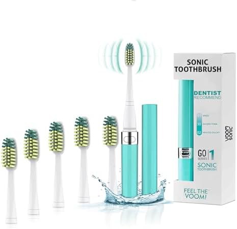 Hawaiian blue travel sonic toothbrush set