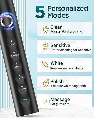Black S5 upgraded sonic toothbrush 42000 VPM — photo 3