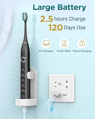 Black S5 upgraded sonic toothbrush 42000 VPM — photo 4