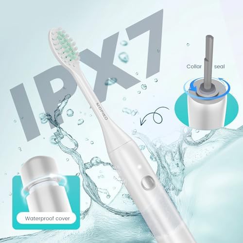 MOPIKO white battery travel electric toothbrush — photo 4
