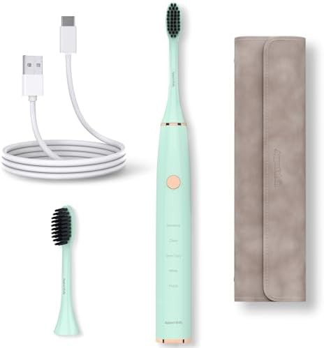 Battery powered sonic toothbrush with timer