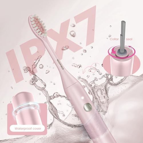 MOPIKO pink usb rechargeable travel toothbrush — photo 5
