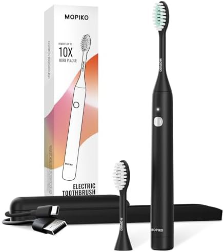 MOPIKO black sensitive teeth rechargeable toothbrush