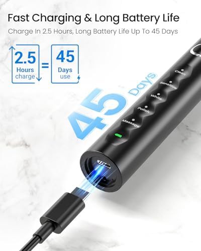 Black S5 sweeping and oscillating toothbrush — photo 5