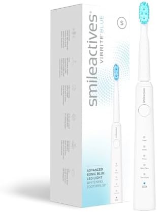 Blue LED sonic rechargeable brush
