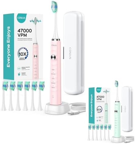 Rechargeable toothbrush set with portable travel case