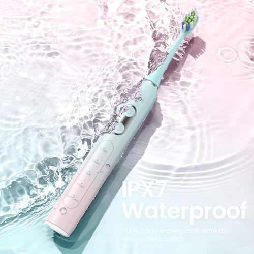 Metallic pink and blue gradient toothbrush — photo 5