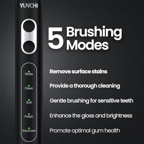 Black sonic toothbrush with travel case — photo 3
