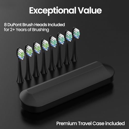 Black sonic toothbrush with travel case — photo 4