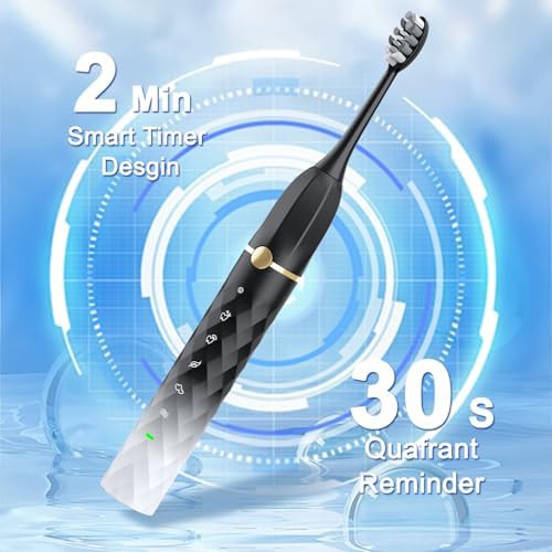 Black and white sonic toothbrush set — photo 4