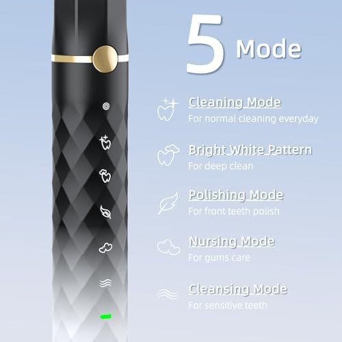 Black and white sonic toothbrush set — photo 5