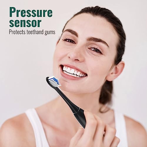 NBGRLVS black rechargeable sonic electric toothbrush for adults — photo 3