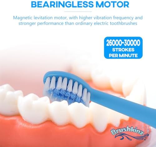 Blue sonic toothbrush for children with timer — photo 4