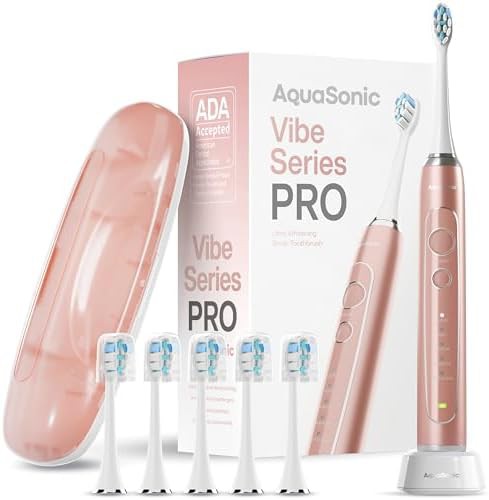 Rose gold vibe pro electric toothbrush