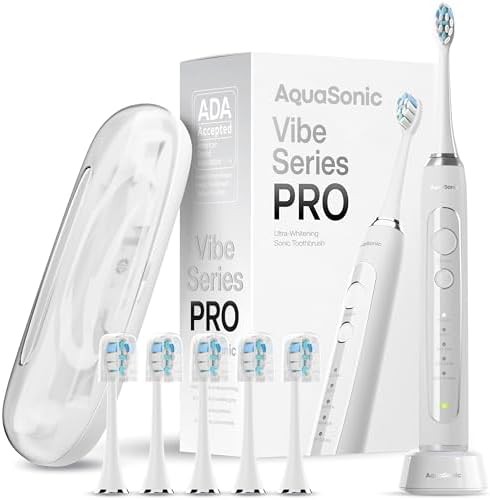 Optic white vibe pro toothbrush with case