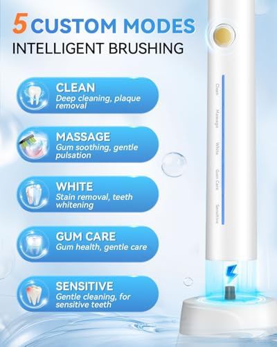 Sonic toothbrush in white with travel case — photo 4