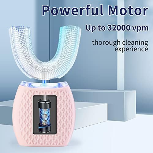 Carmine rose U-shaped ultrasonic toothbrush — photo 4