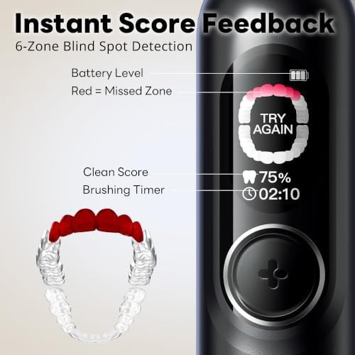 Black sonic toothbrush with smart display — photo 3