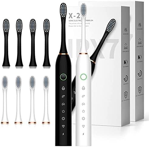 Two pack of black and white waterproof brushes