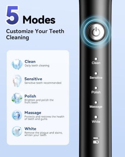 Deep cleaning sonic brush with eight heads — photo 3