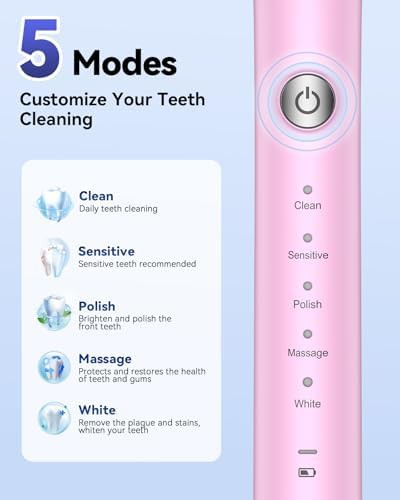 Portable sonic brush with eight replacement heads — photo 3