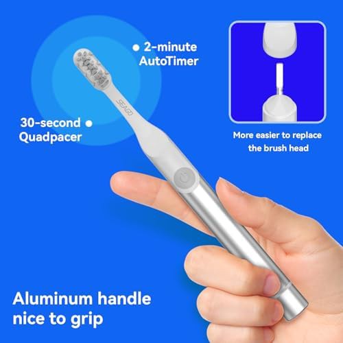 Silver Travel Toothbrush Kit with Smart Timer — photo 3