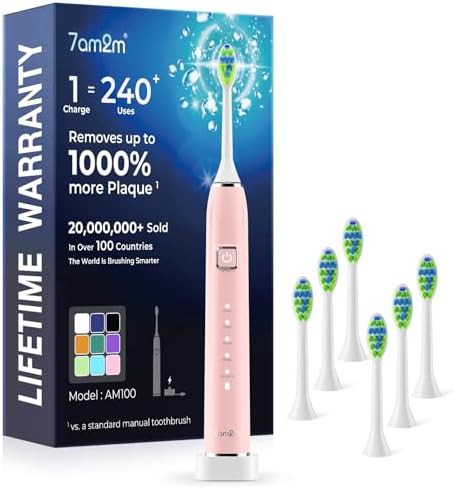 Sonic whitening toothbrush with extended battery life
