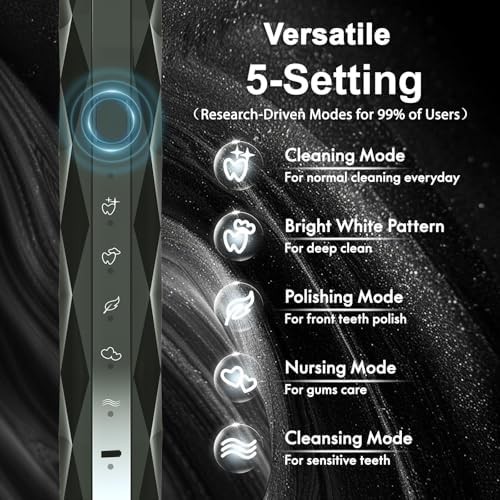 Diamond style black sonic electric toothbrush — photo 3