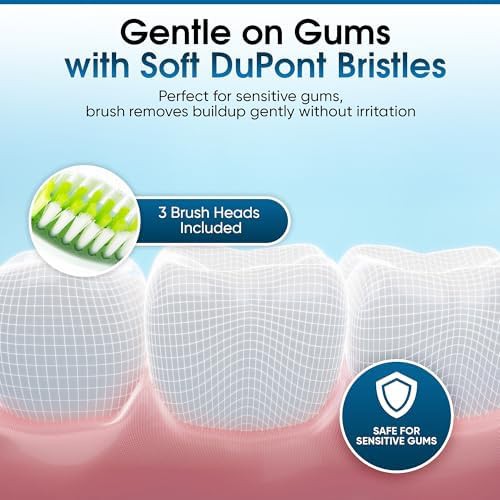 Orange waterproof ultrasonic toothbrush with soft bristles — photo 3