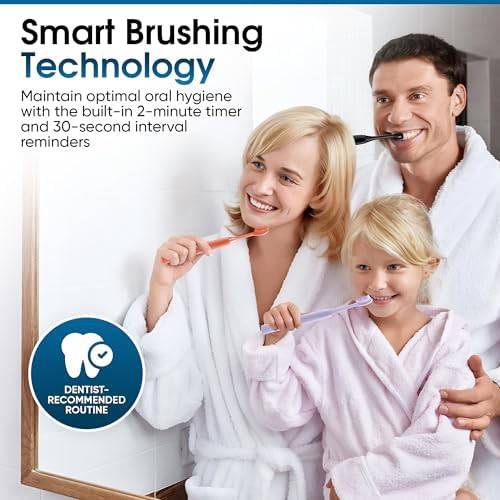 Orange waterproof ultrasonic toothbrush with soft bristles — photo 4