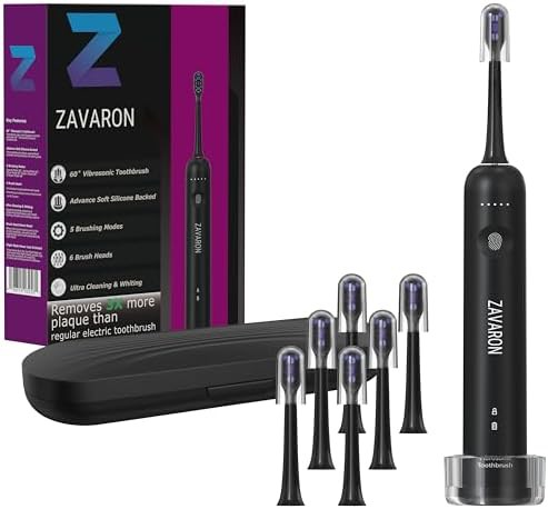 Sonic rechargeable brush with travel case