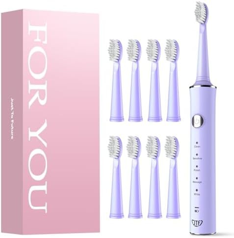 Travel sonic brush with sensitive modes