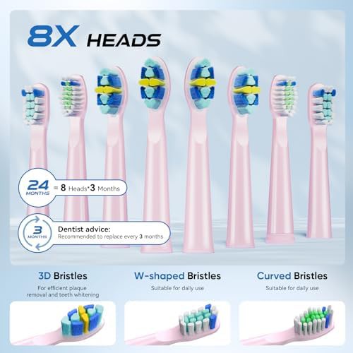Pink rechargeable sonic toothbrush for adults — photo 3
