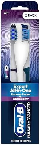 Pulsar advanced soft battery toothbrush two pack