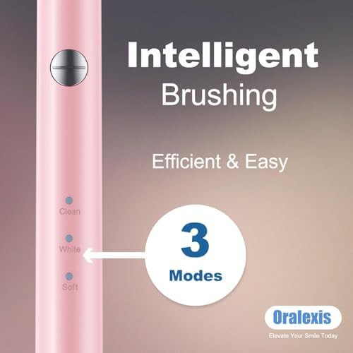 Rose sonic toothbrush with eight brush heads — photo 3