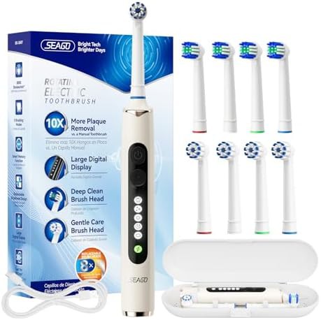 Rotating Adult Toothbrush for Sensitive Teeth