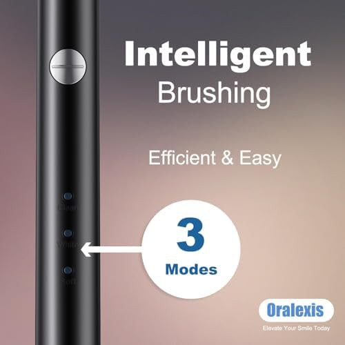 Black sonic toothbrush with integrated tongue scraper — photo 3