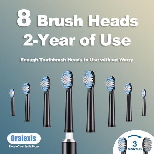 Black sonic toothbrush with integrated tongue scraper — photo 5