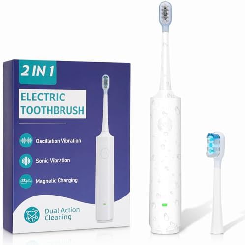 Rotating sonic toothbrush for adults