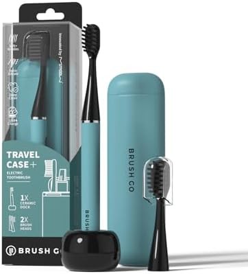 Blue slim rechargeable sonic toothbrush