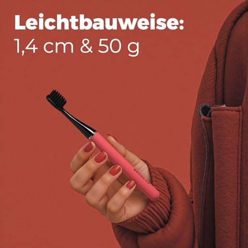 Pink slim rechargeable sonic toothbrush — photo 3