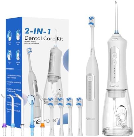 Dual Action Sonic Toothbrush and Flosser Kit