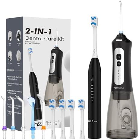 Integrated Water Flosser and Toothbrush Set