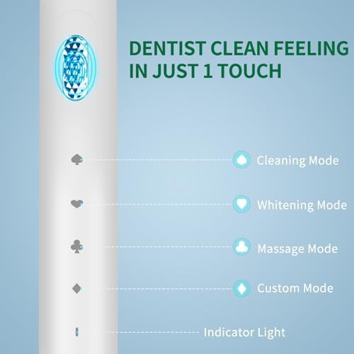 White sonic toothbrush with fast charging — photo 3
