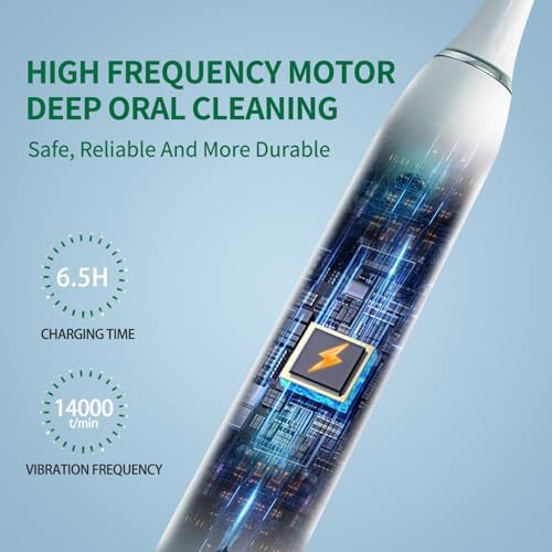 White sonic toothbrush with fast charging — photo 4