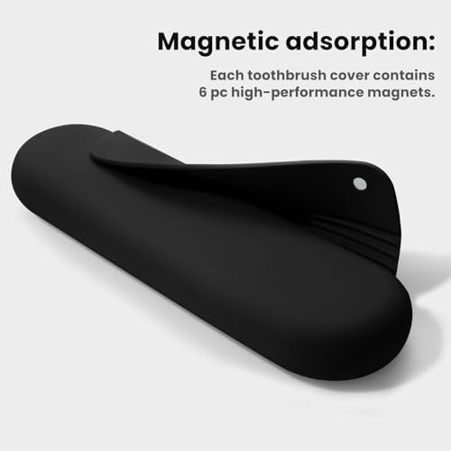 Black silicone toothbrush travel case sleeve — photo 5