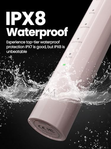 Pink rechargeable sonic toothbrush with timer — photo 4